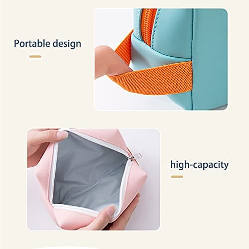 Toiletry Bag Large Capacity Solid Color Waterproof Wash Bag Makeup Cosmetic Organizer for Women Girls Kids Convenient Travel Bag — view 6