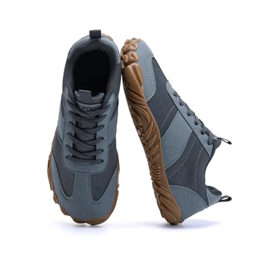 RUFONE Barefoot Hiking Shoes for Women and Men – Minimalist Trail & Walking Sneakers, Spacious Toe Box, Non-Slip, Dark_grey, 9 Women/7 Men