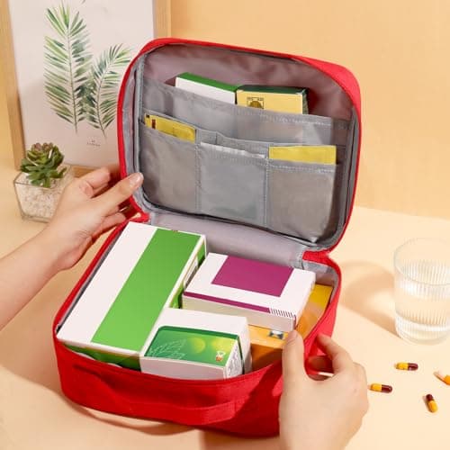 Invalidism 3 Pcs Red First Aid Bag Empty — view 4