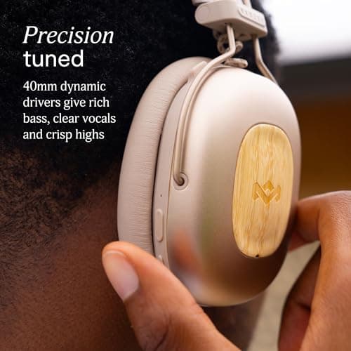 House of Marley Positive Vibration Rebel Over Ear Headphones - Cream — view 5