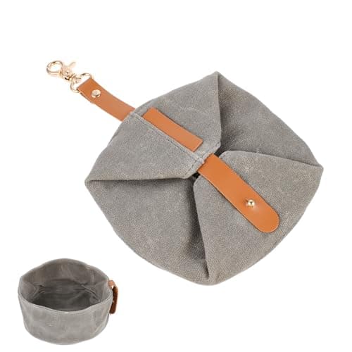 Dog Folding Bowl Canvas Travel Feeding Dish for Dogs