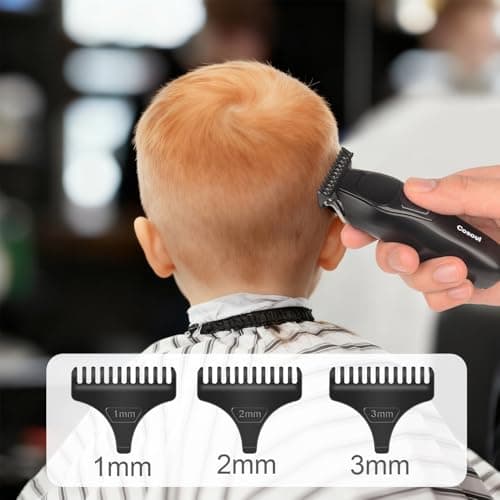 COSOUL Beard Trimmer for Men Professional Hair Clipper Compact Portable Mens Mustache Trimmer Face Bald Head Razor Shaver Electric Body Hair Trimmer for Men — view 6
