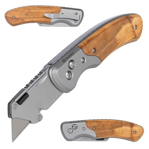 Mubero Folding Utility Knife with SK5 Stainless Steel Blade