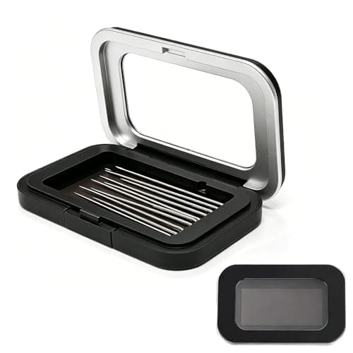 Magnetic Pin Holder, Needle Case with Clear Lid for Home and Travel