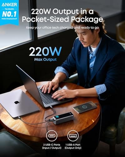 Anker Prime Power Bank, 20,100mAh 3-Port Portable Charger — view 2