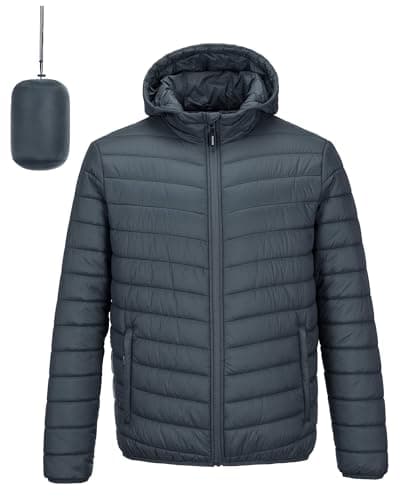 Outdoor Ventures Men's Winterjacket Water Resistant Hooded Puffer Jacket