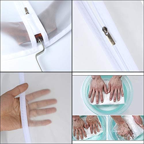 HomeClean Garment Bag Clear for Long Dress 60 x 153cm(24'' x 60'')(24'' x 60'') Moth Proof Garment Bags White Breathable Full Zipper Dust Cover for Clothes Storage Closet Pack Of 6 — view 5
