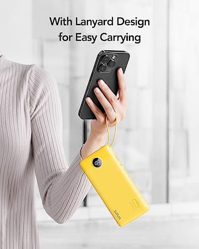 VRURC 10000mAh Power Bank With Built-in 4 Cables, Slim Portable Charger — view 6