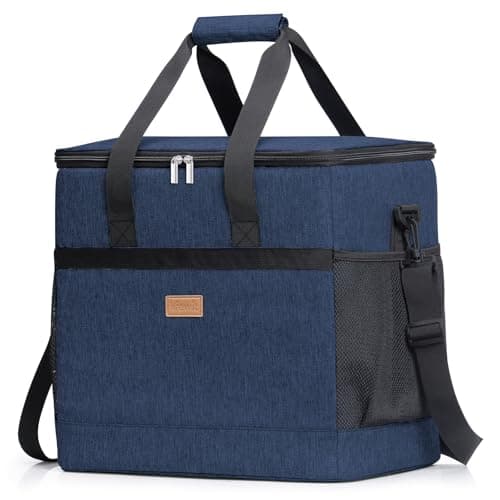 Lifewit Cooler Bag 60 Cans Collapsible and Insulated Large Lunch Bag Leakproof Soft Cooler Portable for Camping/BBQ/Family Outdoor Activities, Dark Blue