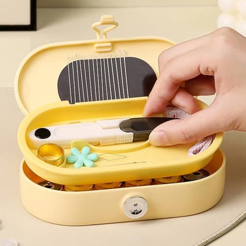 Pocket Sewing Kit, Double Layer Suitcase Repair Tools | Portable Needle and Thread Set | for Business Trip, Outdoor Adventure, Dorm, Daily Commuting, Holiday, Travel, Hotel — view 3