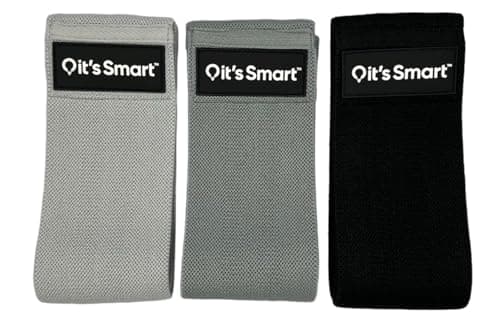 it's Smart Premium Fabric Resistance Sculpting Bands Set of 3 Bands - Light, Medium and Heavy. Non-Slip for Glutes, Abs, Hips and Legs. Mens and Womens for Yoga, Pilates, Gym and Home. — view 6