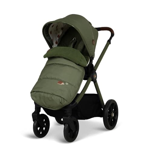 Cosatto Giggle 4 Travel System Everything Bundle | Pram, Pushchair, Carrycot & Tote, Infant Carrier Car Seat & Base | Birth-4 Years, i-Size Group 0 | Compact Fold, Footmuff, Bag, Raincover (Hoglet) — view 6