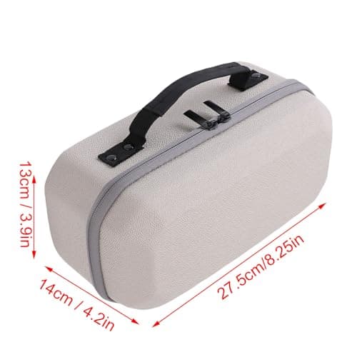 YWBL-WH Portable Carry Box, Protective Velvet Interior, Projector Hard Travel Box with Classical Zip, Very Portable and Lightweight, Set of Projector Hard Carry Bag — view 2