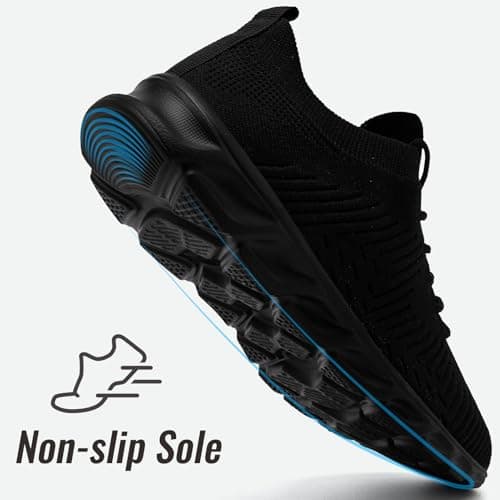 VLHGCG Trainers Mens Womens Running Shoes Black Sneakers Size UK 5.5 — view 5
