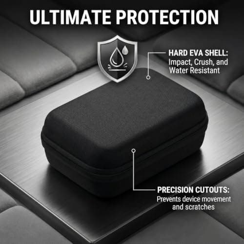 RuiDay Hard Travel Case for Shark Chill Pill FA02X, with Compartments — view 5