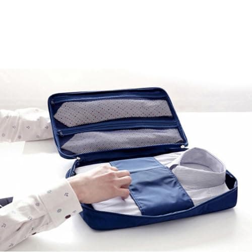 Travel Wrinkle Resistant Shirt Tie Storage Bag Polyester Organizer — view 3