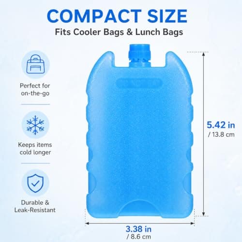 Healeved 7PCS Reusable Ice Packs for Coolers, Lunch Bags & Camping — view 2