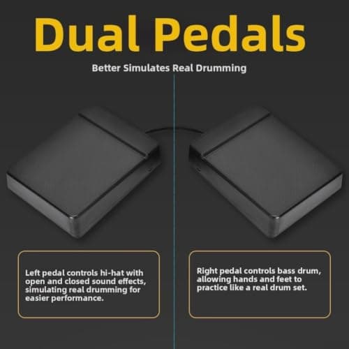 Silicone Electric Drum Kit with Dual Built-in Speakers — view 6