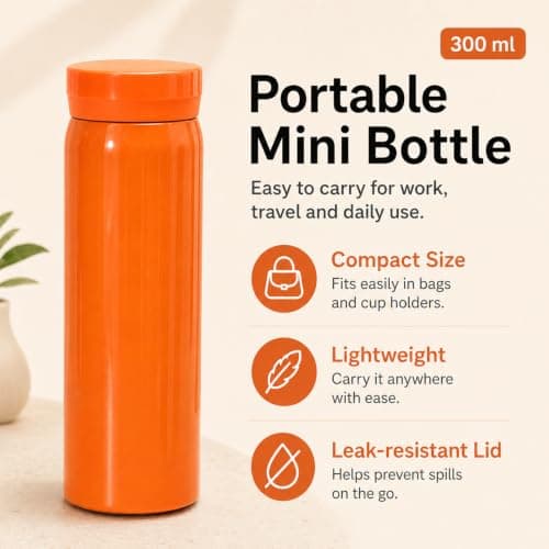 Insulated Bottle 300ml – Stainless Steel Travel Cup — view 4