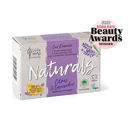 Little Soap Company Natural Range - Citrus & Lavender Soap Bar 100g | Vegan, Cruelty Free & Eco Friendly Body, Face & Hand Soap | Free from SLS & Parabens | Antibacterial with Cleansing Essential Oils — view 2