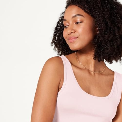Amazon Essentials Women's Slim-Fit Vest, Pack of 2, Coral Pink/Light Pink, XXL — view 5