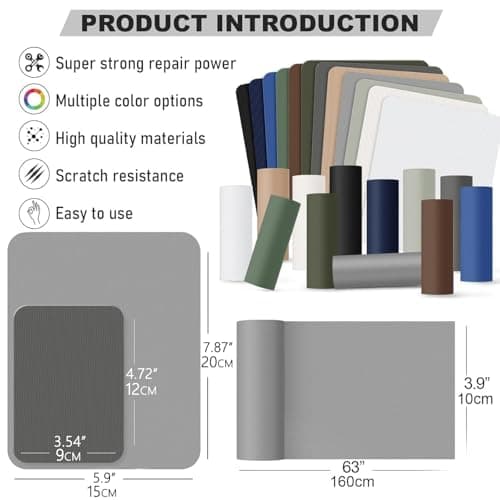 15 Pieces 9 x 12 cm Nylon Repair Patches Nylon Fabric Patch Self-Adhesive Tent Repair Tape Waterproof Lightweight Repair Patches Repair Patch Kit for Clothing Down Jacket Bag (Color Set A) — view 2