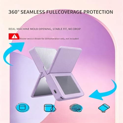 Portable WiFi Silicone Protective Case, Compatible with Huawei Portable WiFi X Mobile Hotspot, Shockproof Dustproof Soft Cover, Live Streaming Device Shell for Outdoor Travel Broadcast (Black) — view 2