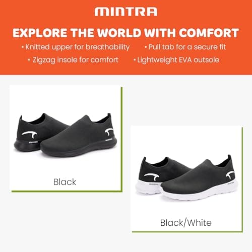 Mintra Office Sports Shoe Men Size 43 Color Charcoal Black/Pirate Black Model core — view 4