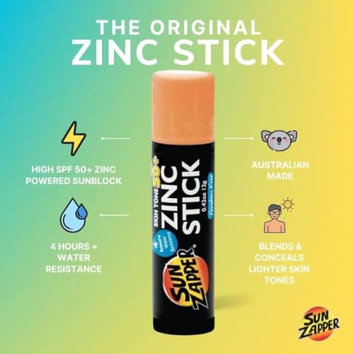Sun Zapper Light Skin Tone Original Zinc Stick SPF 50 + Zinc Oxide Mineral Sunblock Stick for Face — view 2