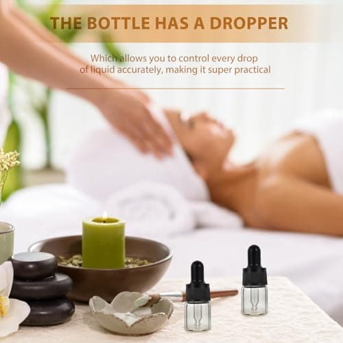 5ml Glass Dropper Bottles 10 Pack Refillable Liquid Containers — view 4