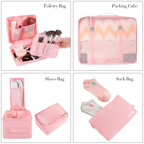 BAGAIL Packing Cubes for Suitcase 8 Set, Lightweight Luggage Packing Organizers Packing Cubes for Travel Accessories — view 3