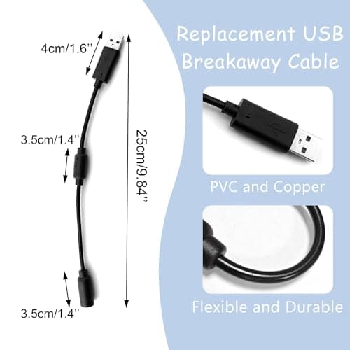 Desenda 2 PCS Replacement Dongle USB Breakaway Cables, Guitar Adapter — view 6