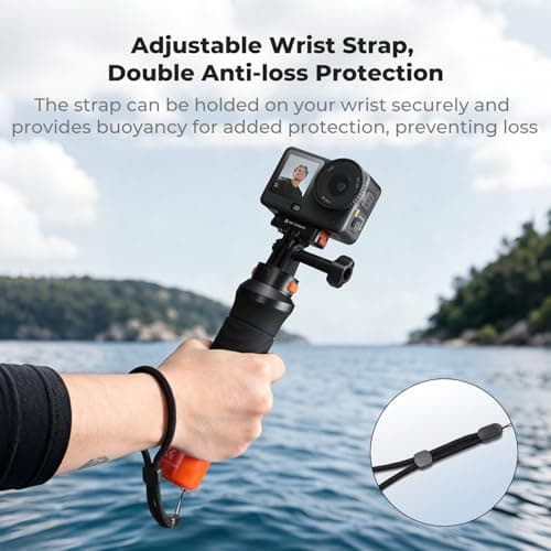 K&F CONCEPT Waterproof Floating Handle Grip, Selfie Stick for Water Sports — view 6
