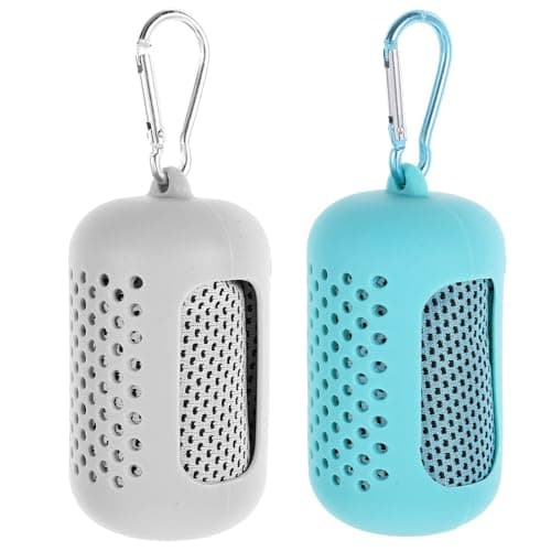 Cooling Towel 2 Sets Silicone Polyester, Quick Dry Sports Back to School