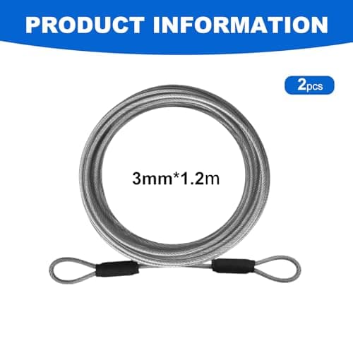 ApexPine 2 Pcs 3mm Stainless Steel Security Cable Tethers — view 2