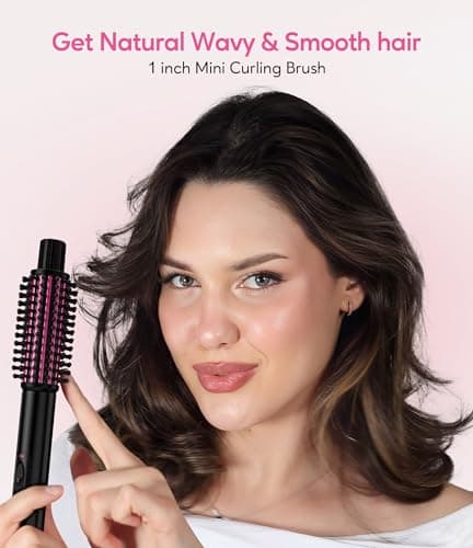 Farery Mini Thermal Brush 25mm, Touch-ups, 1 inch Heated Round Curling Iron — view 3