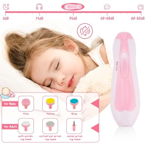 Baby Healthcare and Grooming Kit, 20 in 1 Portable Baby Safety Care Set with Hair Brush Comb Nasal Aspirator Electric Nail Trimmer Set Baby Essentials kit for Newborn Boys Girls (Pink) — view 2