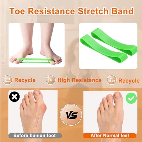 Ankle Balance Board Cork Foot Strengthener Trainer with Massage Ball & Resistance Bands for Balance Stability & Foot Strength Office Home Gym Workouts — view 3