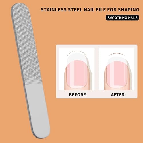 OFIDUS Nail Clippers Set Professional Stainless Steel Manicure Kit with Catcher, Curved & Oblique Clippers, Tweezers, and Nail File in Luxury Leather Case — view 5