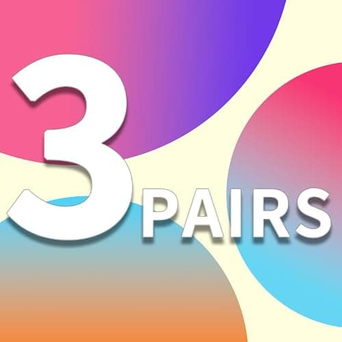 CAMBIVO 3 Pairs Compression Socks for Women and Men, 15-20 mmHg Graduated Flight Socks, Stylish Colors, Travel & Work Compression Stockings for Running, Nurses, Pregnancy, Everyday Relief — view 2