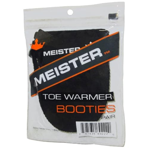Meister 2.5mm Thermal Neoprene Toe Warmer Booties for Cycling, Running, Hiking & Ice Baths (Pair) - Black — view 3