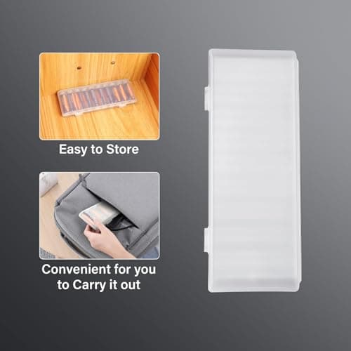 AA Battery Storage Box Space-Saving Compact Protective Stackable Portable — view 4