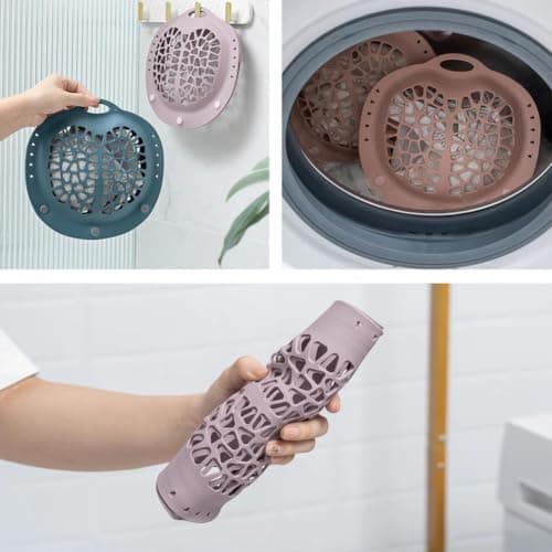 Silicone Bra Wash Bag 3D Lingerie Laundry Ball Delicate Underwear Protector Anti Mesh Reusable Silicone Garment Bag Travel Washing Pouch For Bras Safe Pink Purple Grey Blue(Blue) — view 2