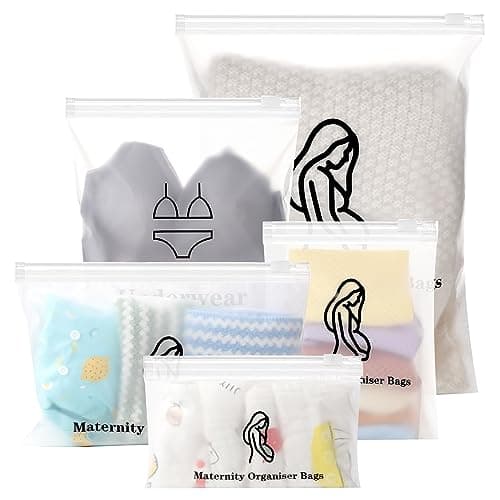 20 Pcs Baby Hospital Maternity Organiser Bags, Reusable Ziplock, 38x28cm — view 2