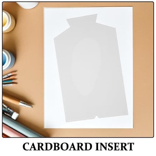 LRXIYODE Shirt Cardboard Inserts 22x36cm White Lightweight Paperboard for Men and Women Garment Folding and Packing 50PCS — view 3