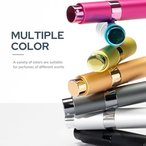 Lulupack Travel Perfume Atomiser Refillable - Mini Perfume Refill Spray Bottles for Aftershave - Small Travel Size Portable Fragrance Bottle - Empty Cologne Filler Atomiser for Man 8ml 3PCS Blue — view 4