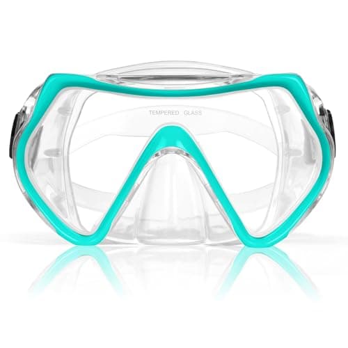 AOOSA Snorkel Mask, Men Women Tempered Glass Diving Mask