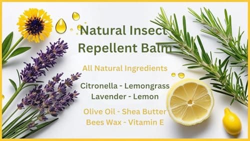 Natural Insect Repellent Balm 50ml – DEET-Free Mosquito & Midge Protection – Anti Bite Balm – Soothing Skin Relief – Outdoor, Camping & Travel Essential — view 2
