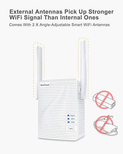 BrosTrend 1200Mbps WiFi to Ethernet Adapter, AC1200 Wireless Bridge UK Plug — view 6