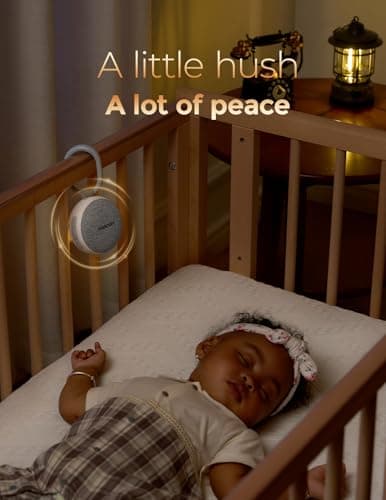 Momcozy Portable Baby Sleep Soother, Travel White Noise Machine with Light — view 5
